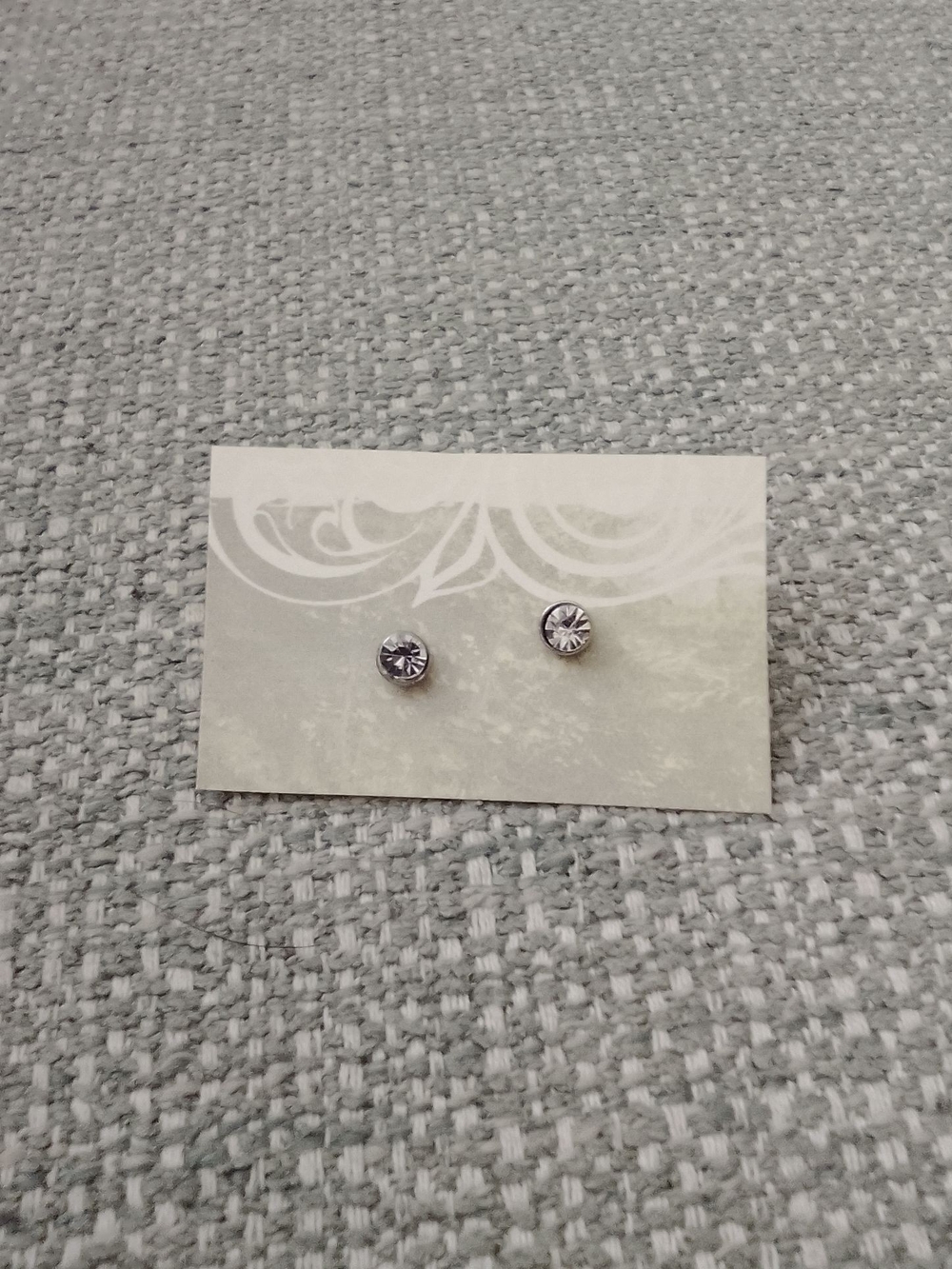 Silver-Tone Stud Earrings Like New